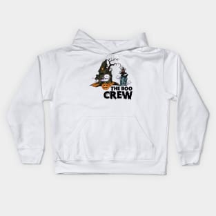 The Boo Crew tee design birthday gift graphic Kids Hoodie